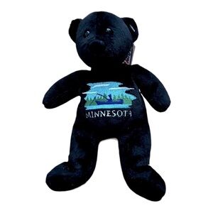 Mary Meyer Bear Plush Stuffed Animal Black‎ Minnesota 8"